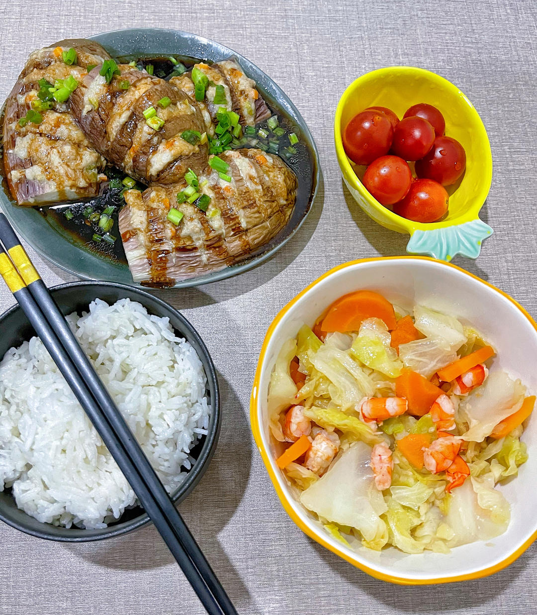浇汁肉酿茄子