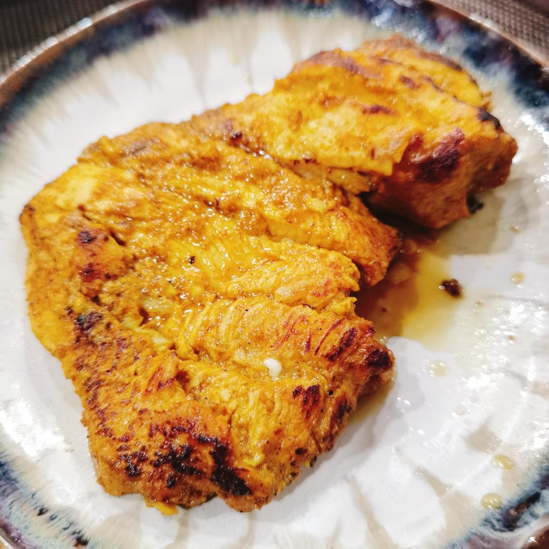 酸奶咖喱鸡排