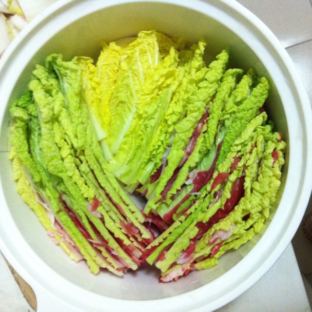 豚バラ白菜鍋（五花肉白菜锅）