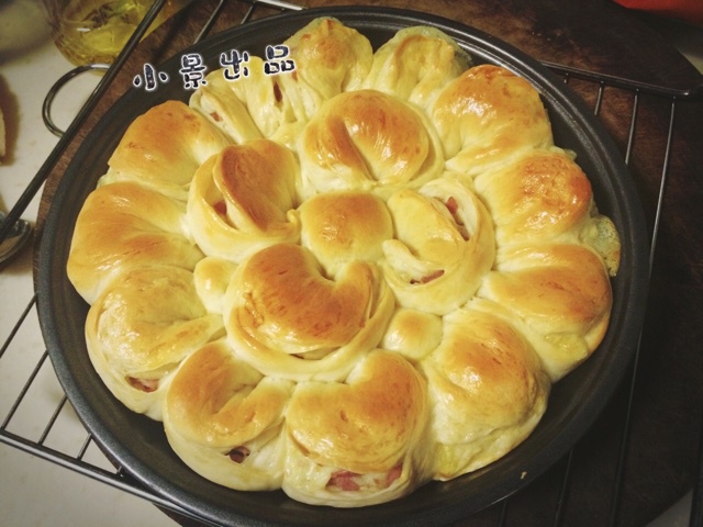 培根芝士花朵面包