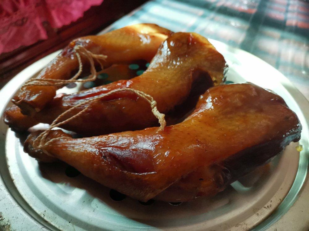 在家里就能熏腊肉，鸡腿