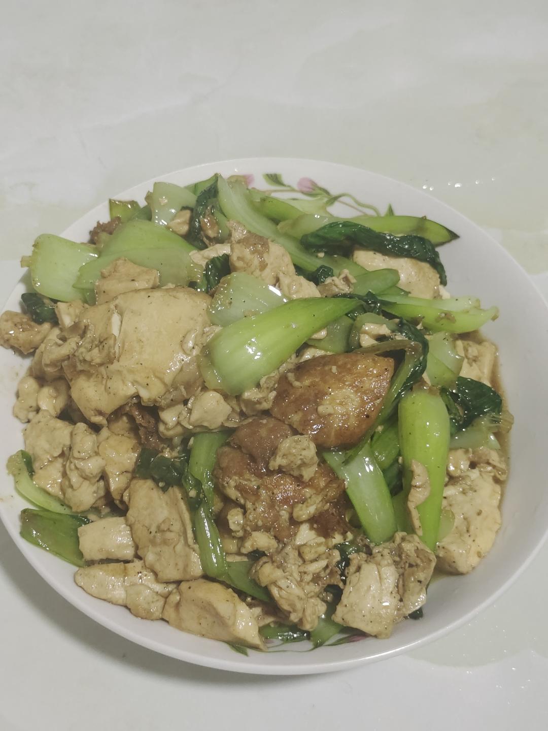 青菜炒豆腐