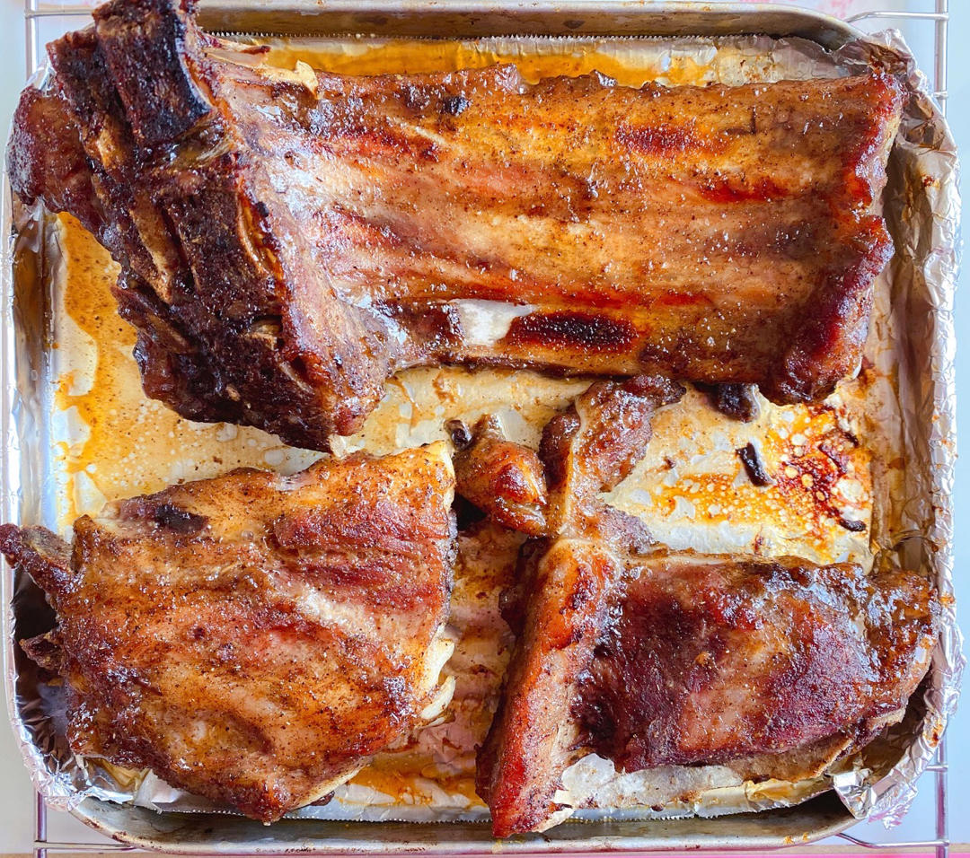 最简单的焦香软糯烤猪肋排