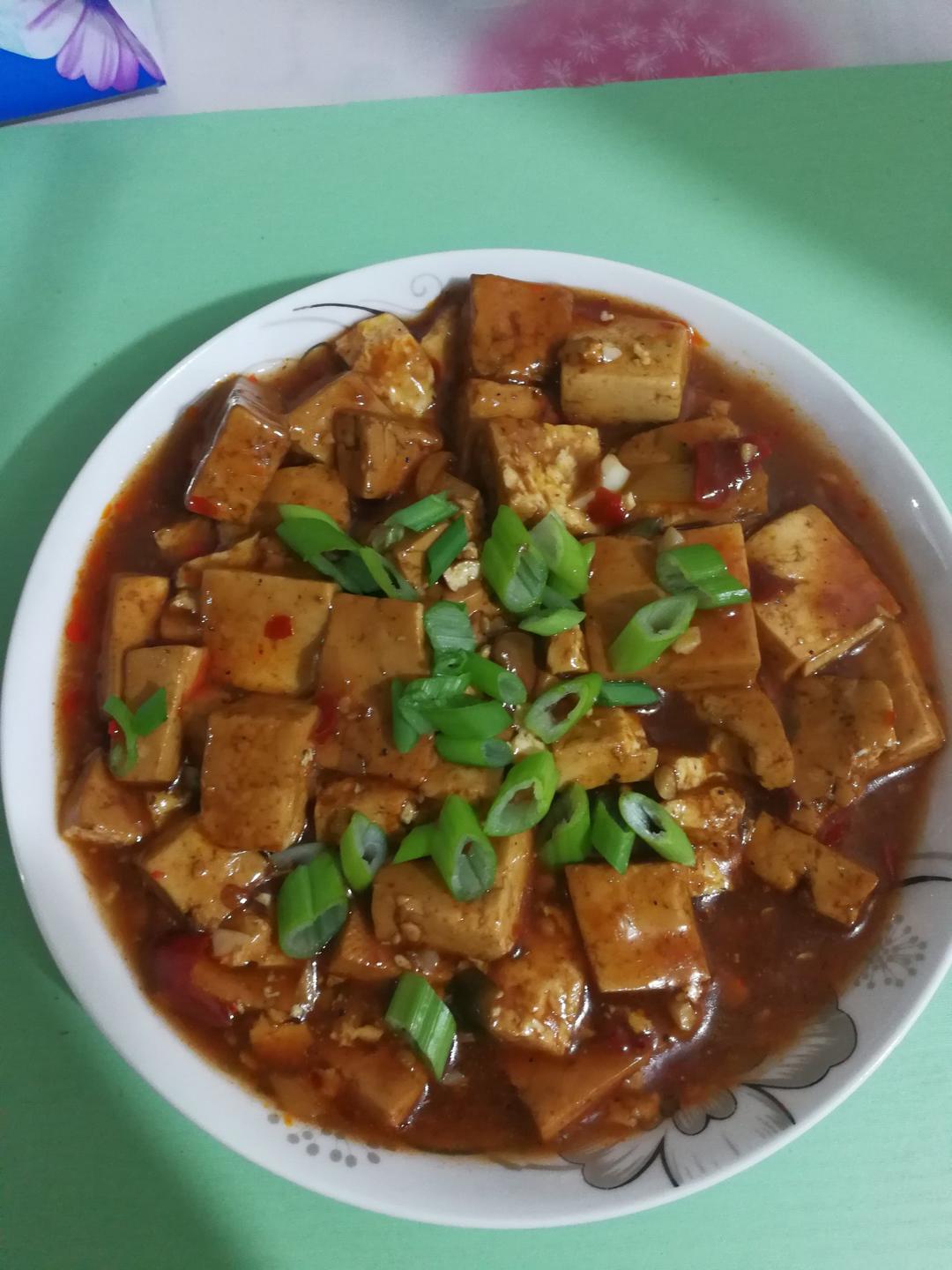 家常菜 红烧豆腐 这只蘑菇很淘气做的红烧豆腐