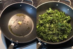 羽衣甘蓝Kale炒猴头菇           配土豆菜花泥的做法 步骤5