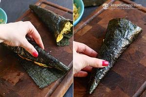 咖喱鸡肉寿司手卷丨低碳生酮KETO的做法 步骤5