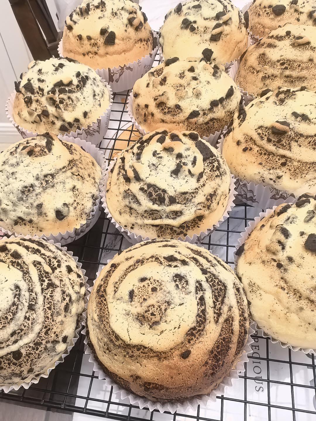 奥利奥脆皮面包🌟外脆里软 真滴好看又好吃！