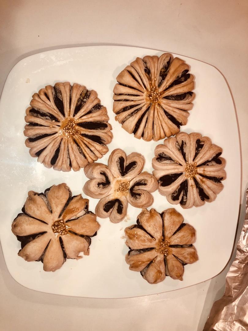 【巨详细】菊花酥、桃花酥、紫荆花酥、四叶草酥❀原来你是这样的中式酥皮