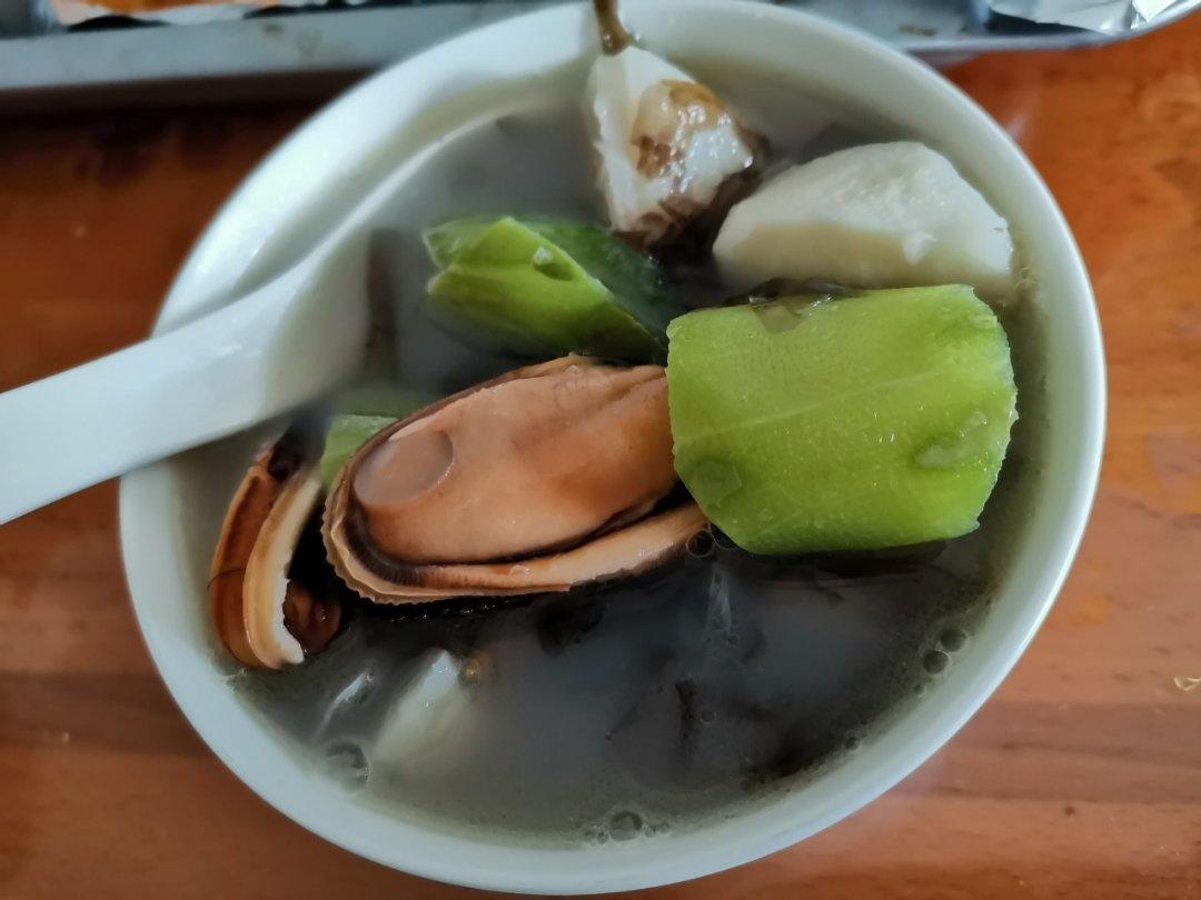 上得厅堂的丝瓜汤浸青口