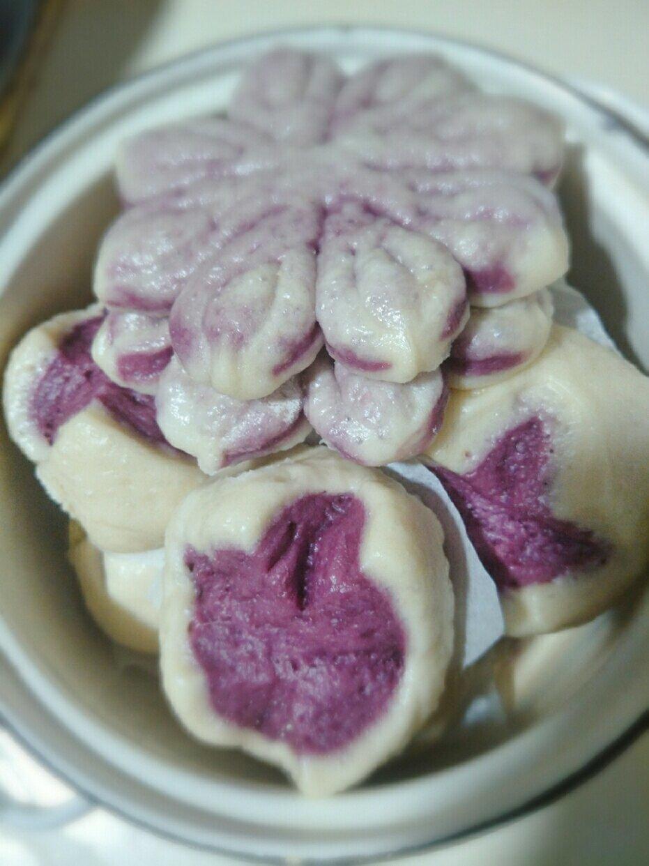 紫薯开花馒头