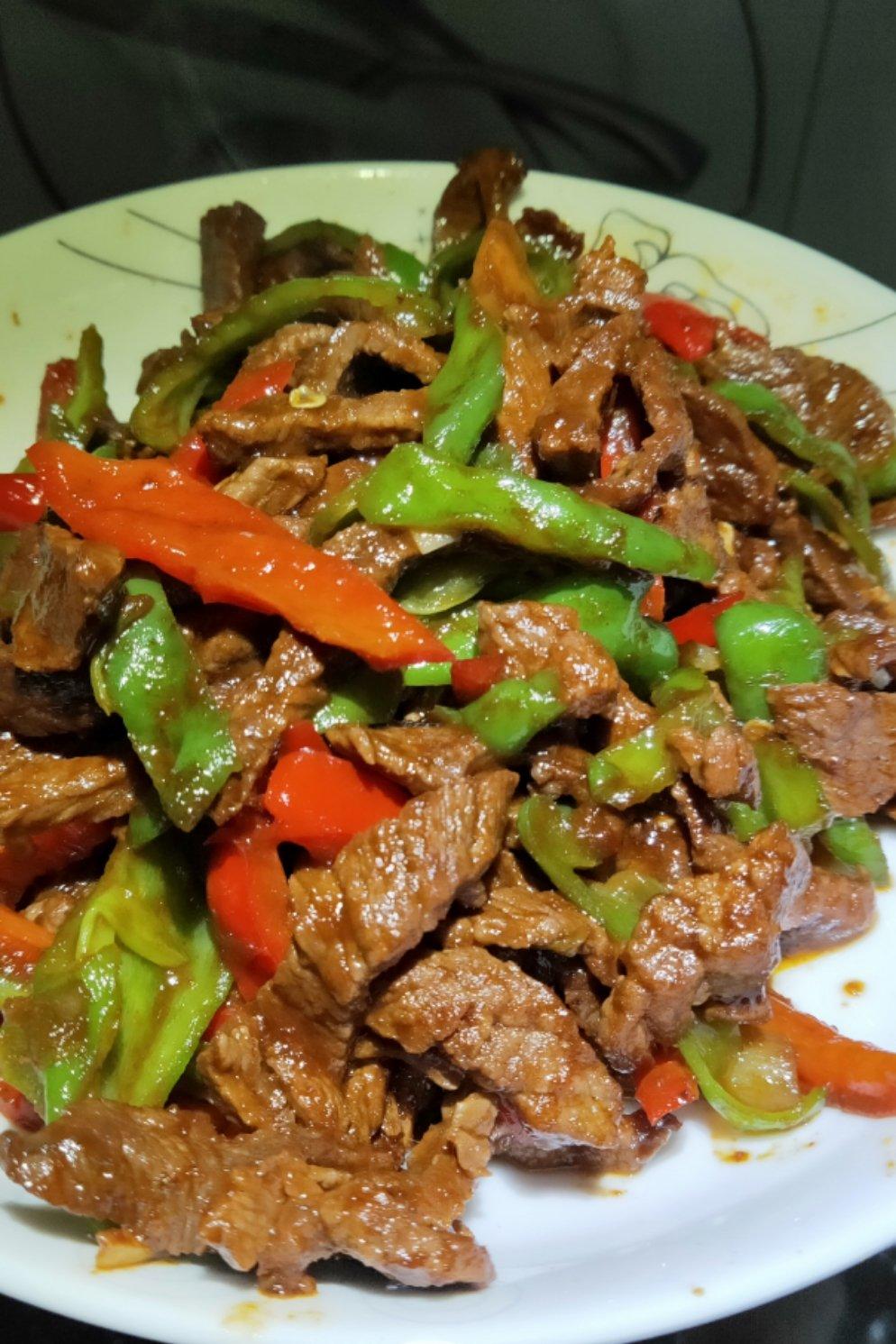 青椒炒牛肉