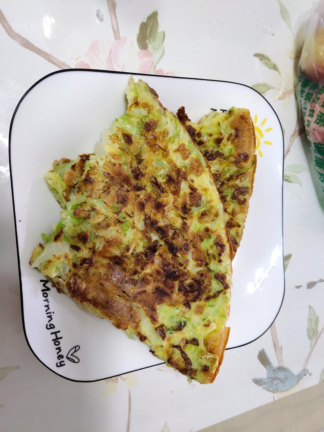 卷心菜饼-好吃的早餐饼，全家老小都喜欢。
