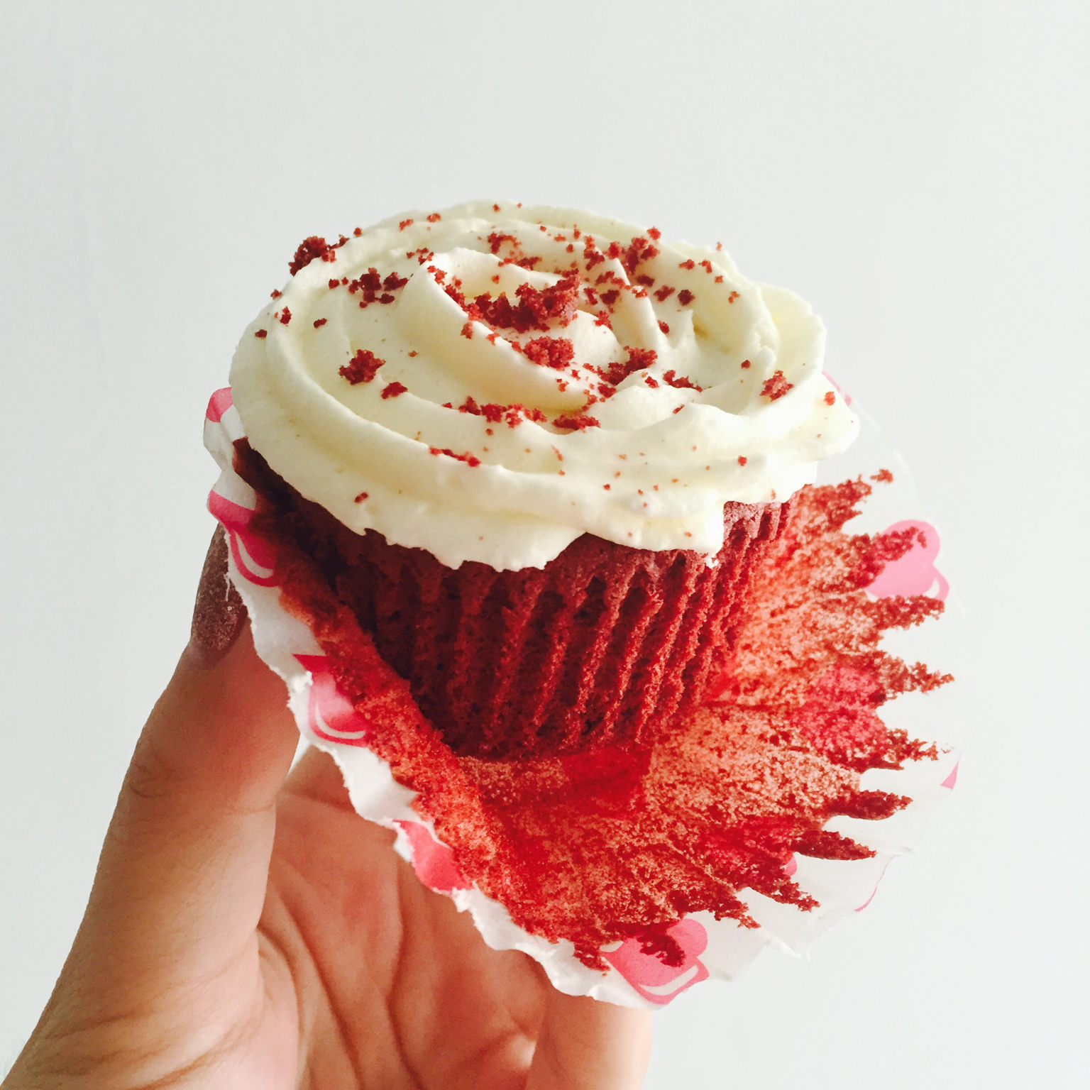 传统红丝绒杯子蛋糕（极软无泡打粉）Red velvet cupcake
