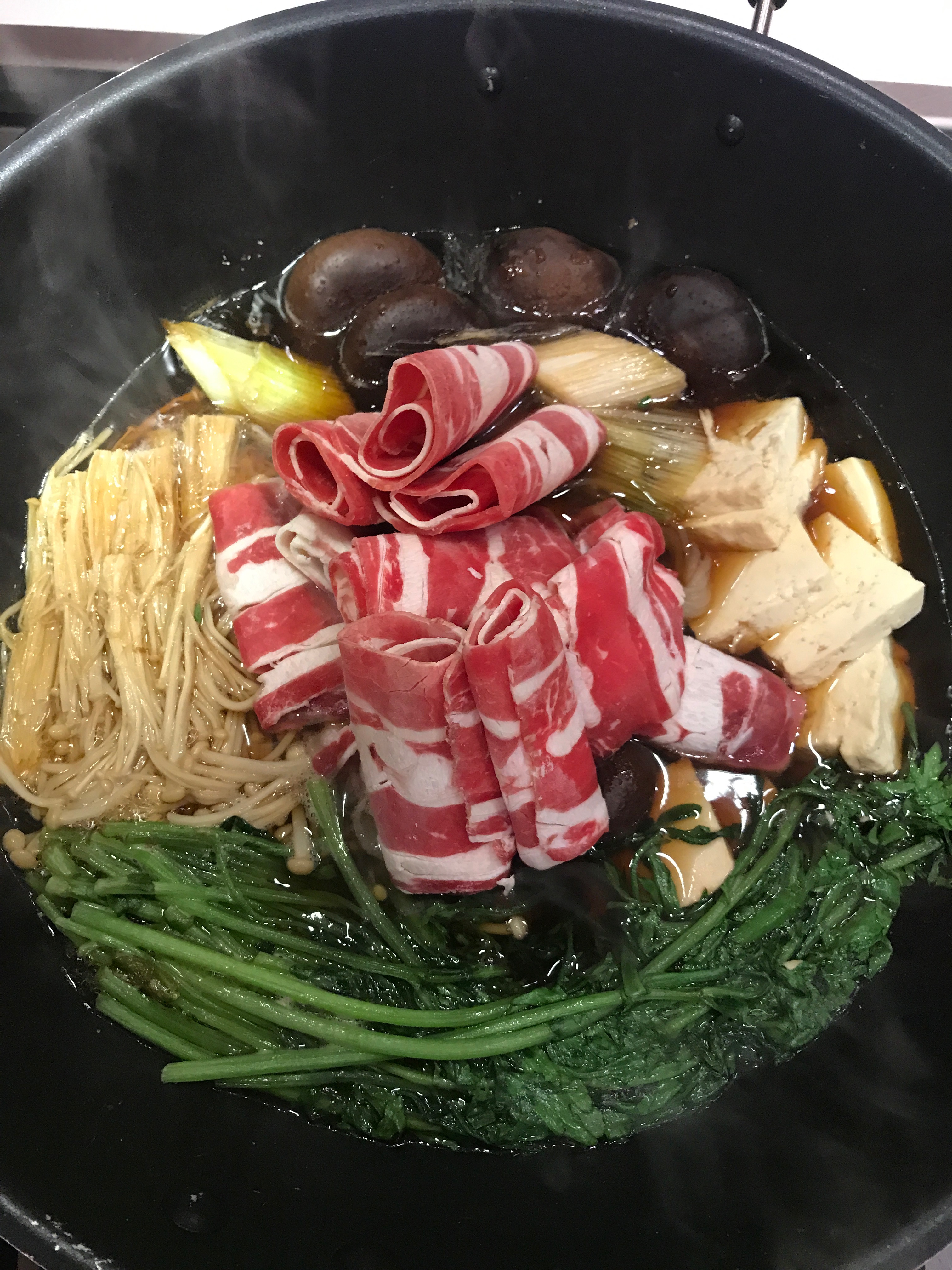 健康火锅家里吃 - 寿喜锅 汤都剩不下的做法
