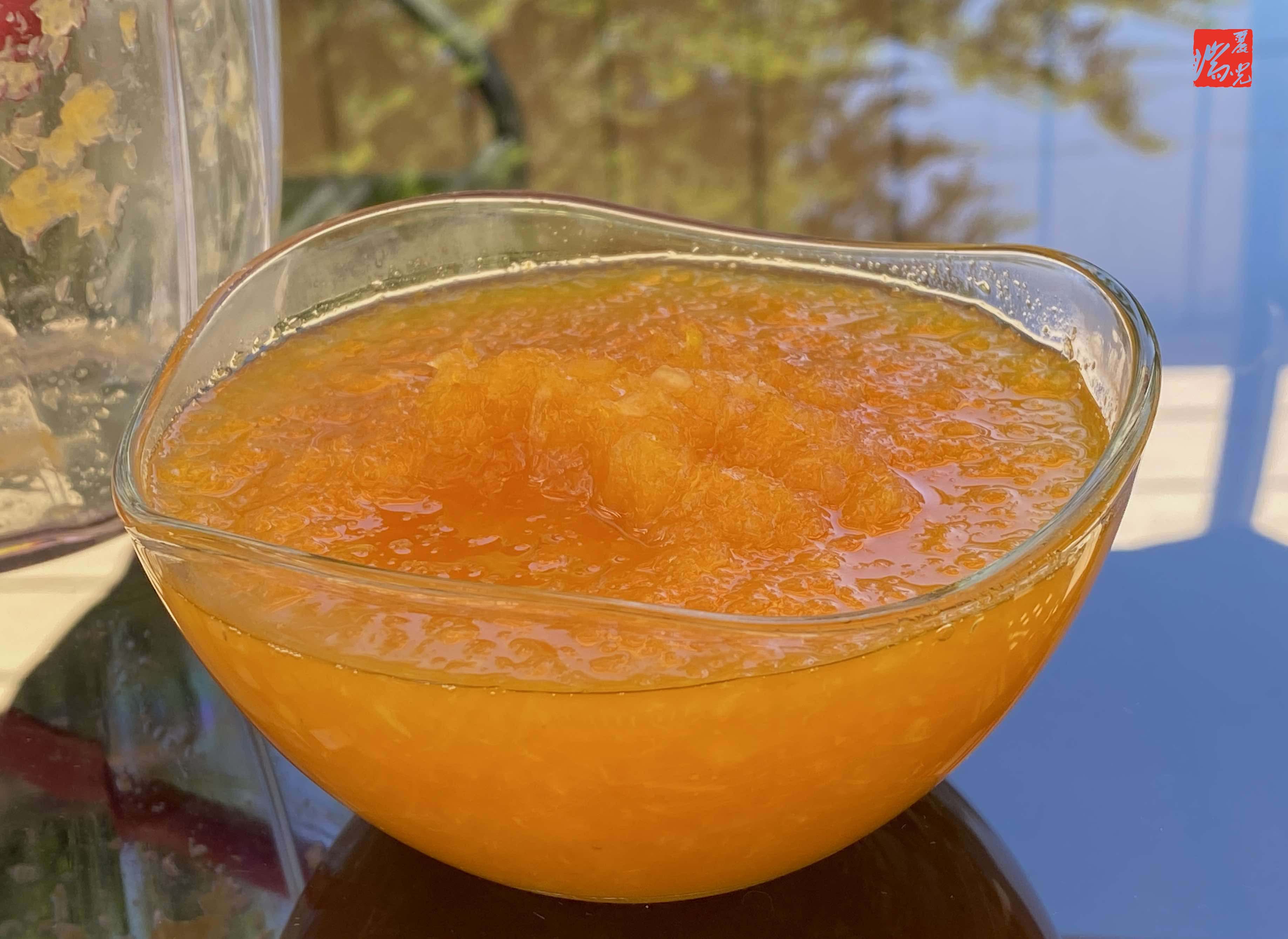 鲜橙粒粒果酱的做法