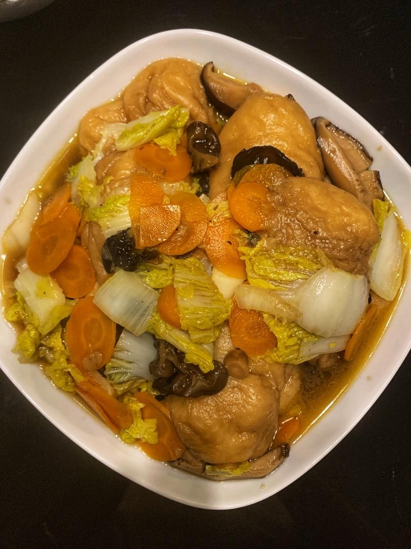 meixia88做的妈妈的味道～油面筋炒素