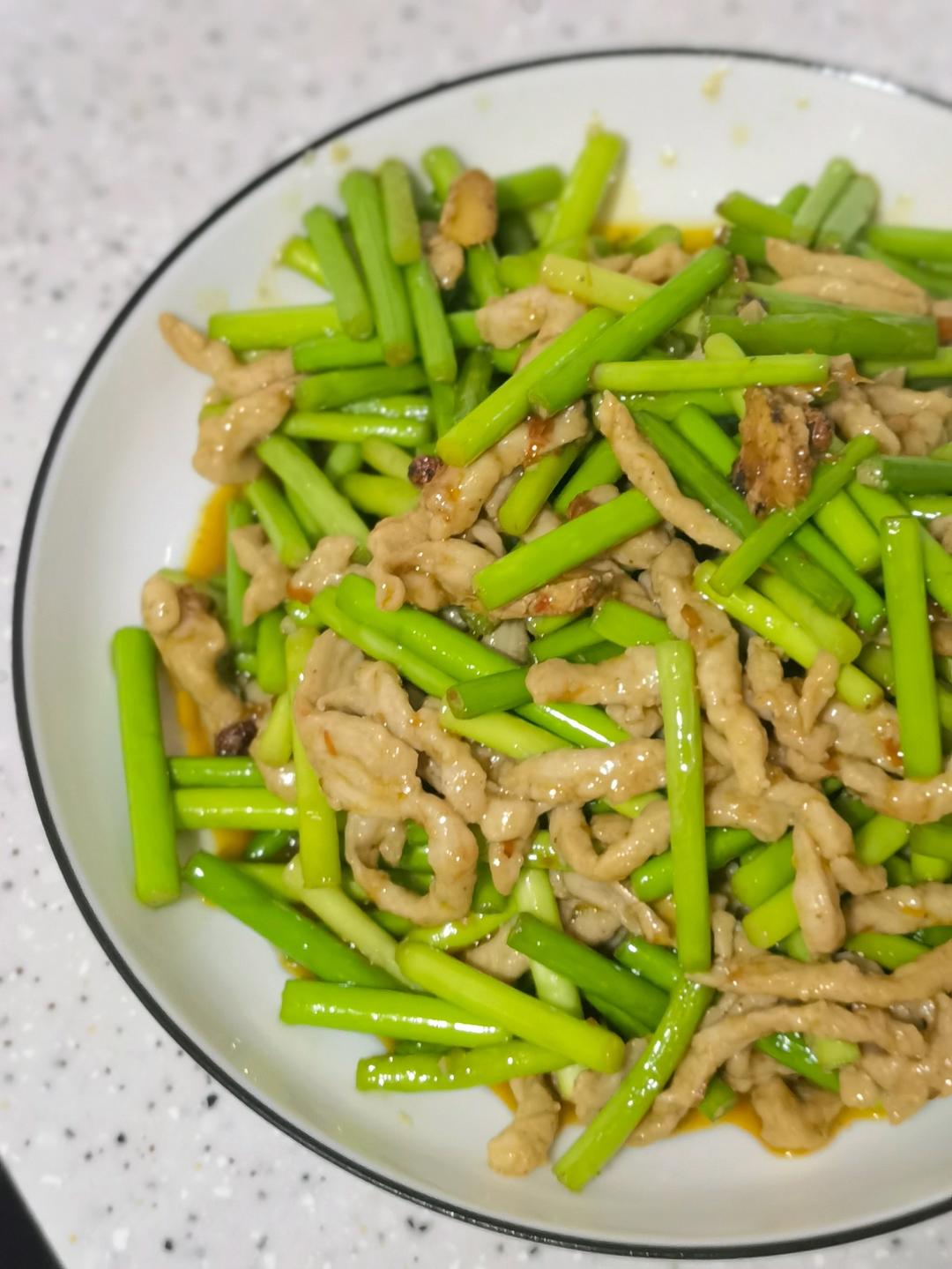 蒜薹炒肉丝