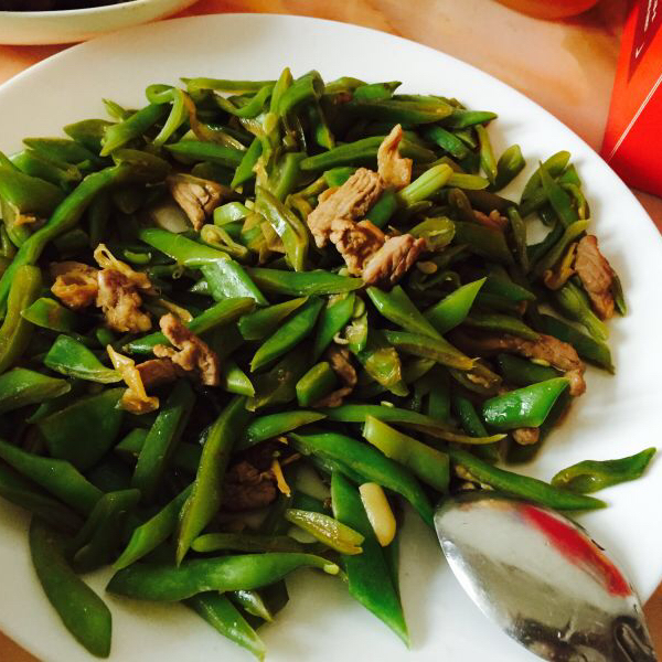 豆角炒肉