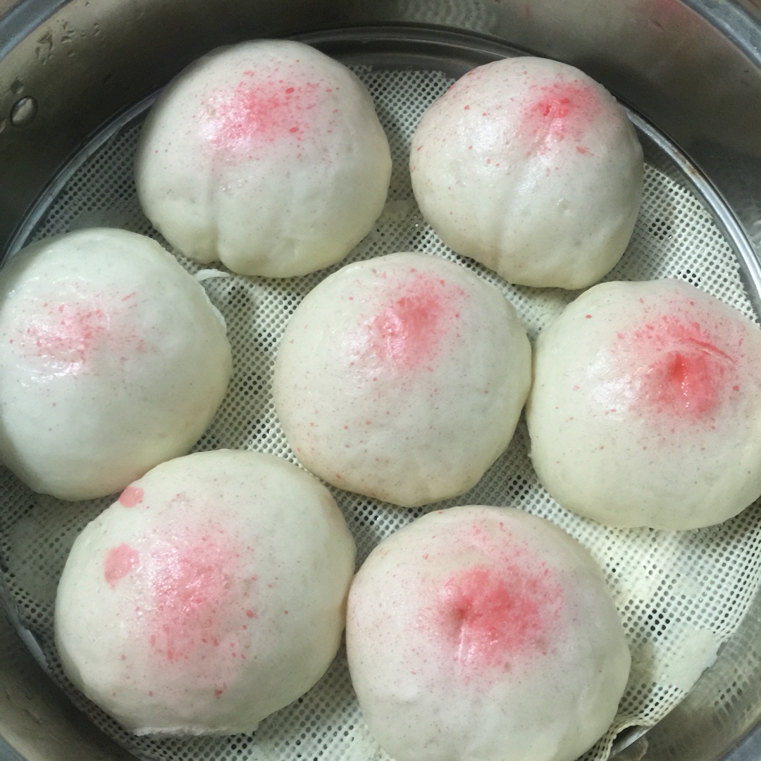 寿桃的制作方法