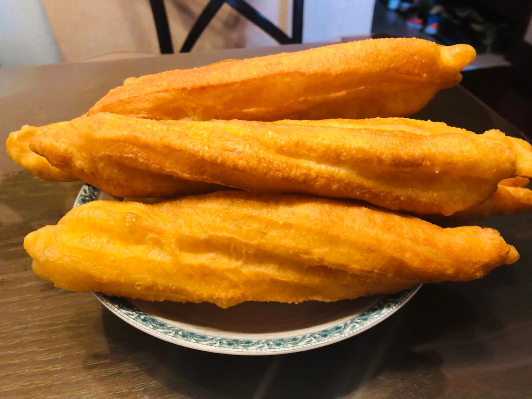 自制无泡打粉油条