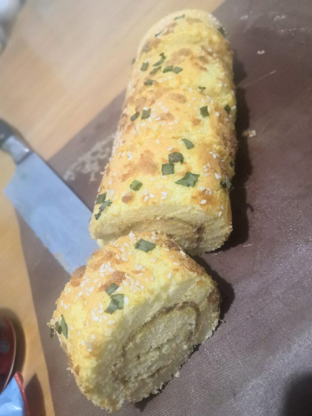 葱香肉松蛋糕卷（女侠森森版）后蛋法