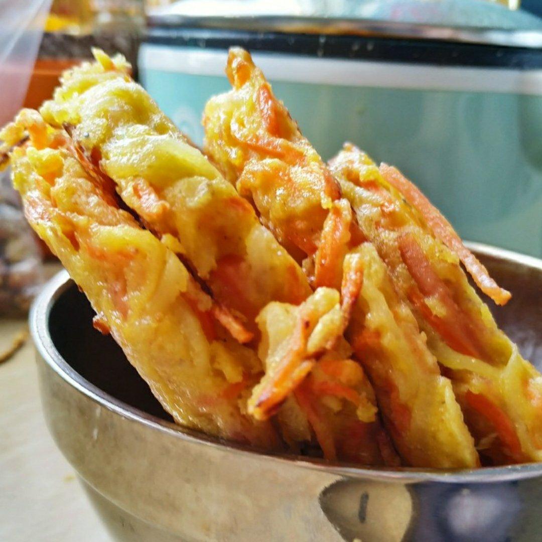 土豆胡萝卜丝煎饼