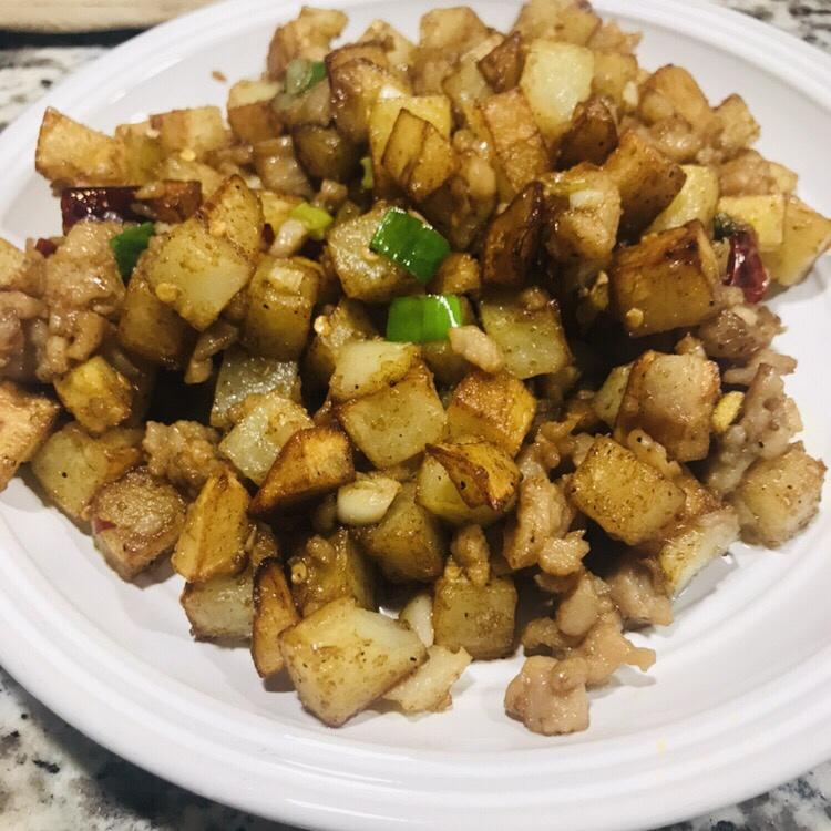 孜然肉末土豆