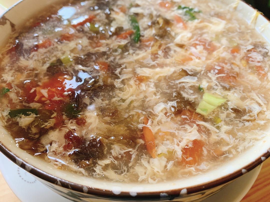 番茄紫菜蛋花汤
