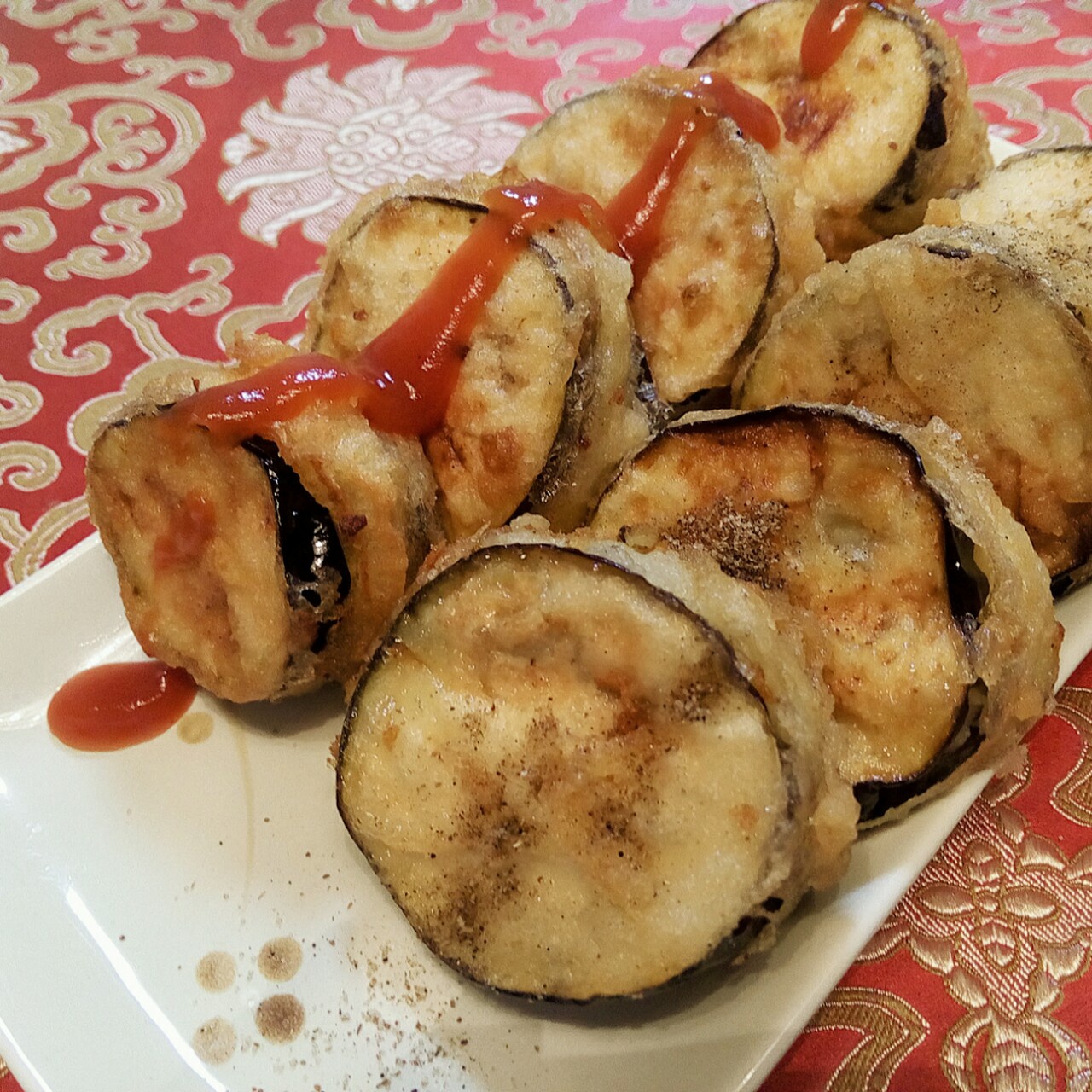 香煎土豆泥茄盒