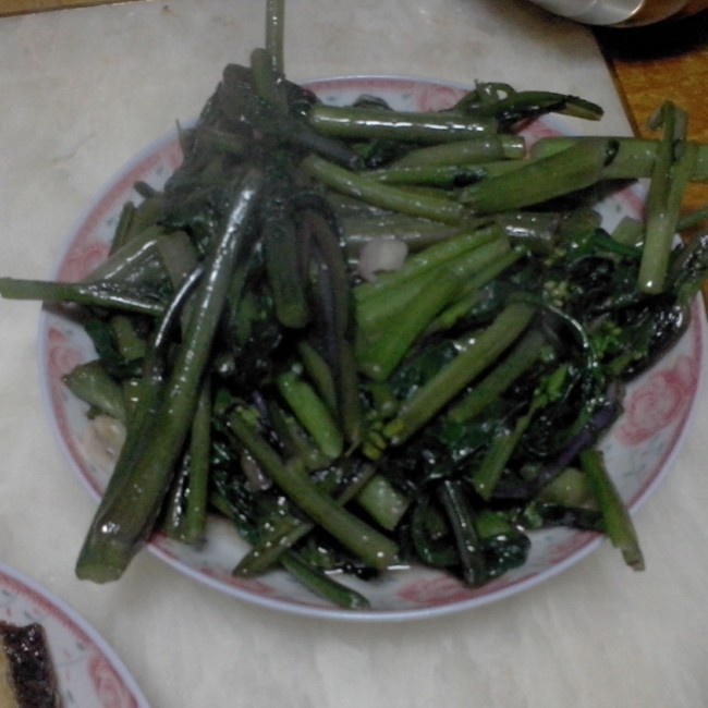 清炒红菜苔
