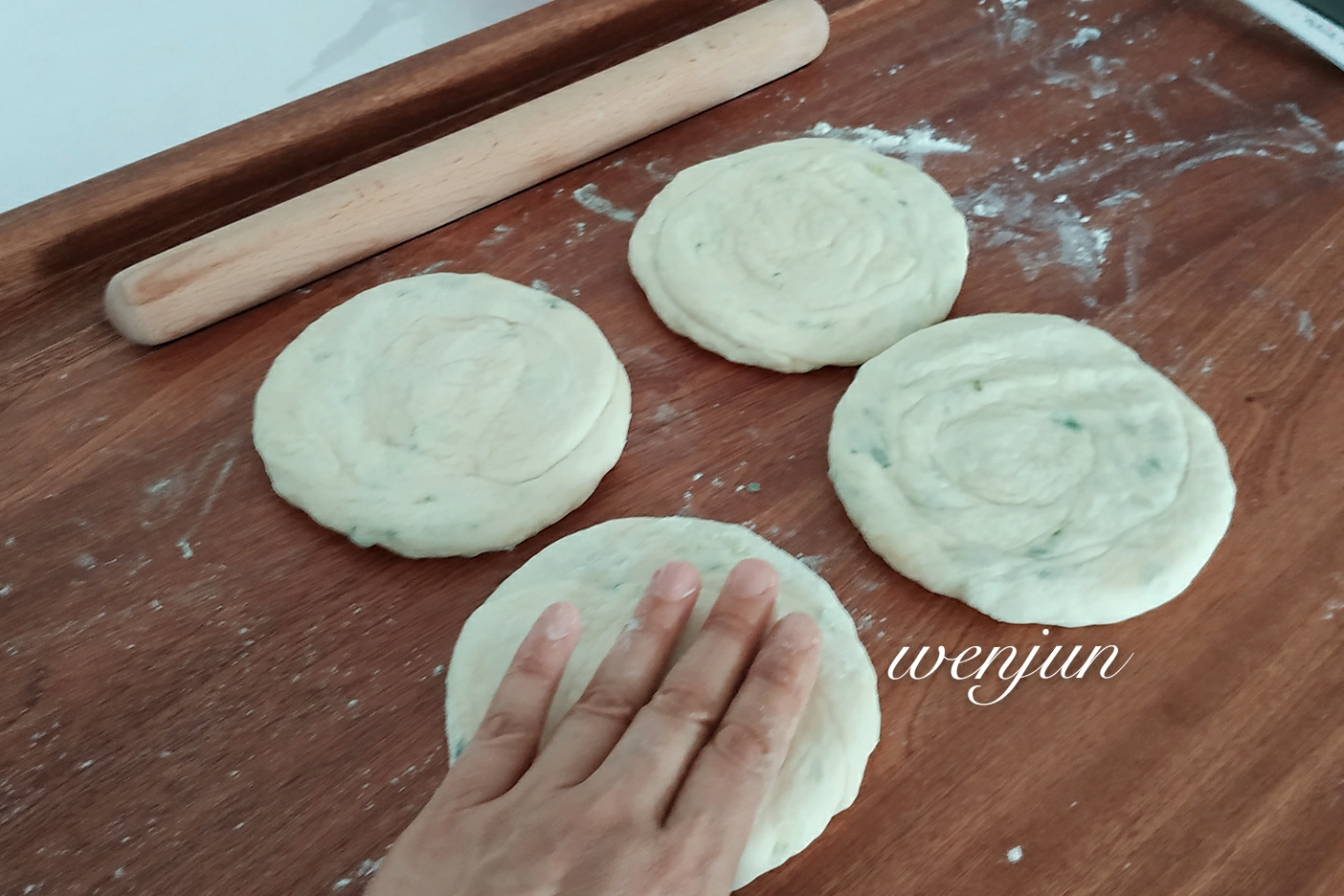 黄油葱香烙饼（发面）的做法 步骤18