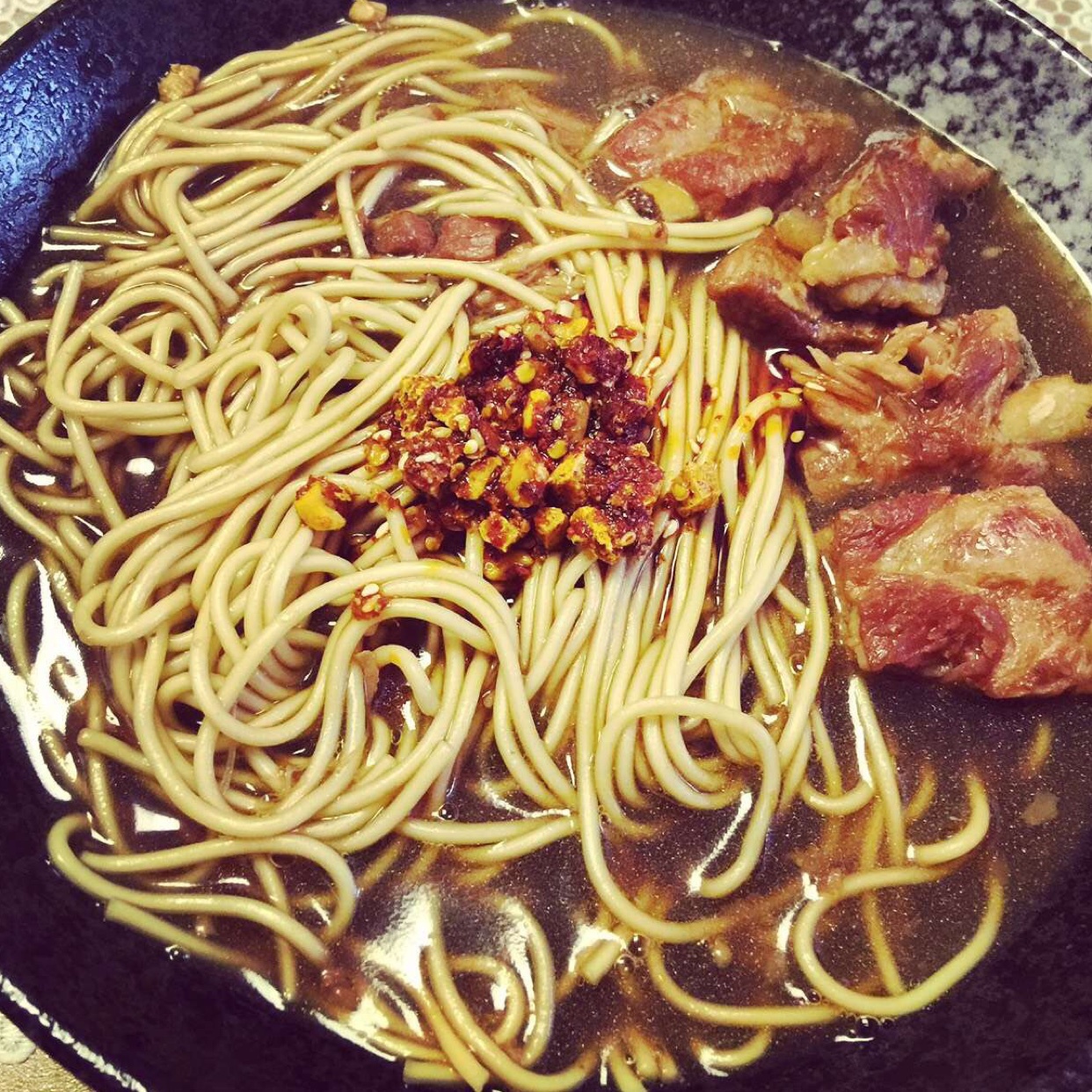 那时年华做的骨汤排骨面