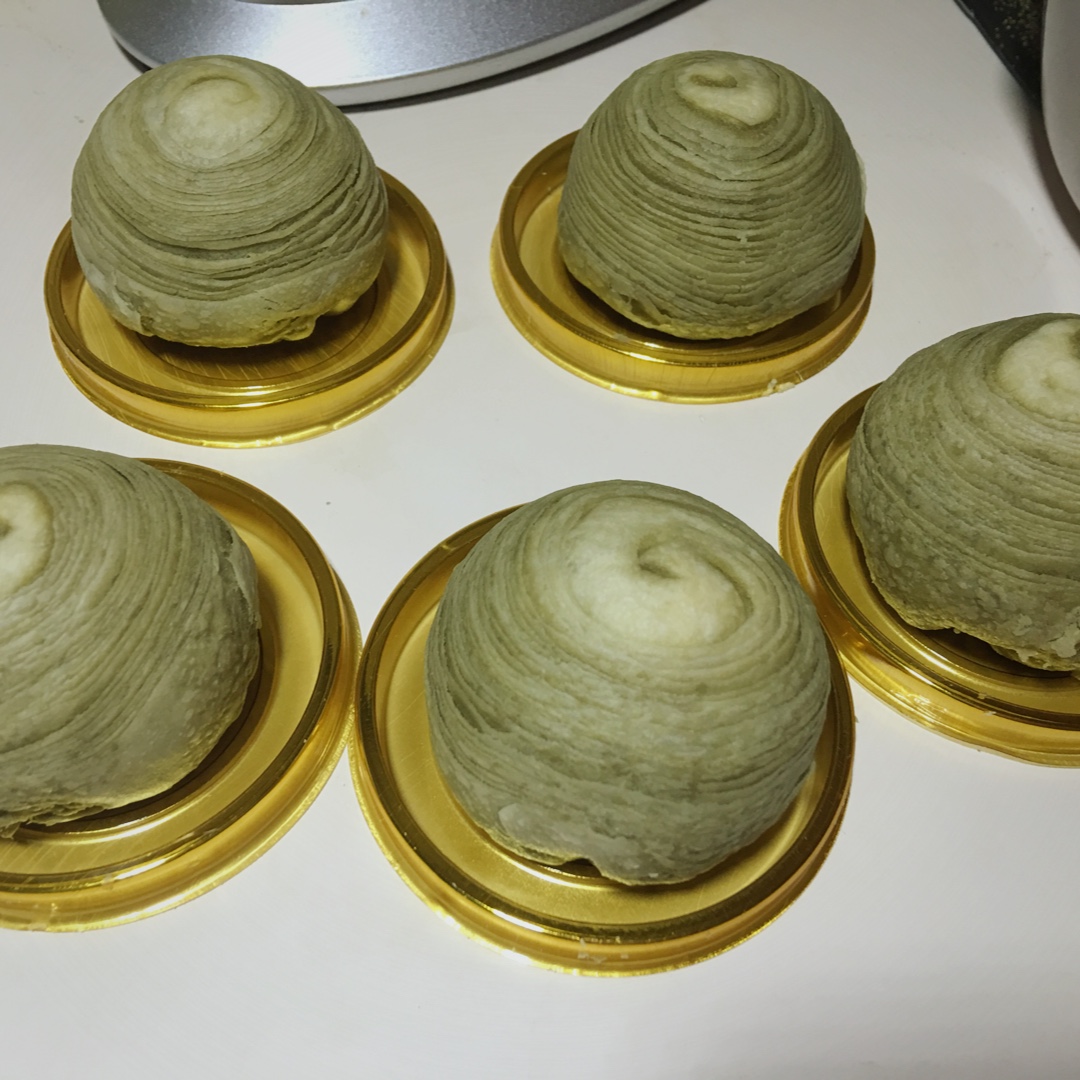 蛋黄酥~紫薯、抹茶、原味~花好月圆，中秋快乐~内附一次做六色蛋黄酥方法~