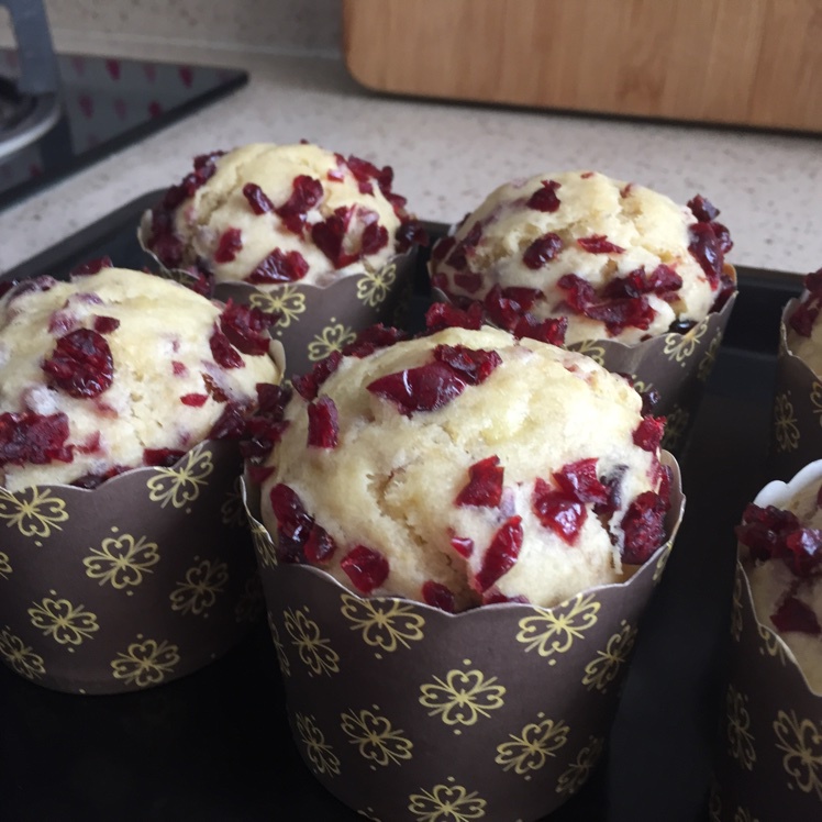 少女心的香蕉蔓越莓玛芬