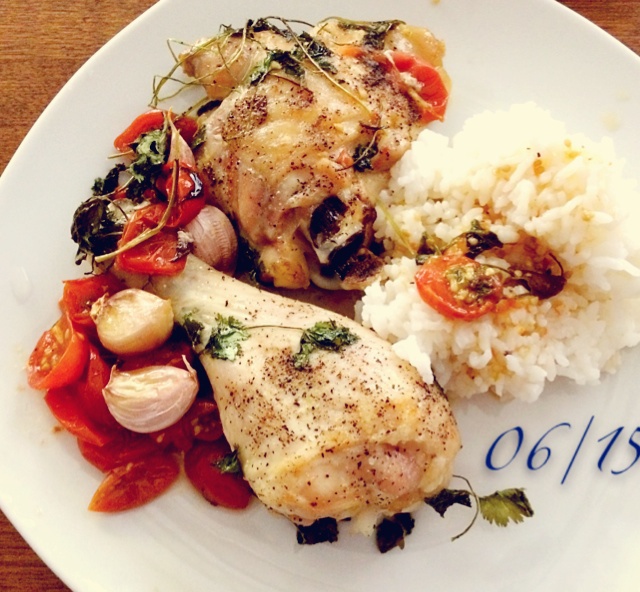 番茄大蒜香草烤鸡腿（庄祖宜）