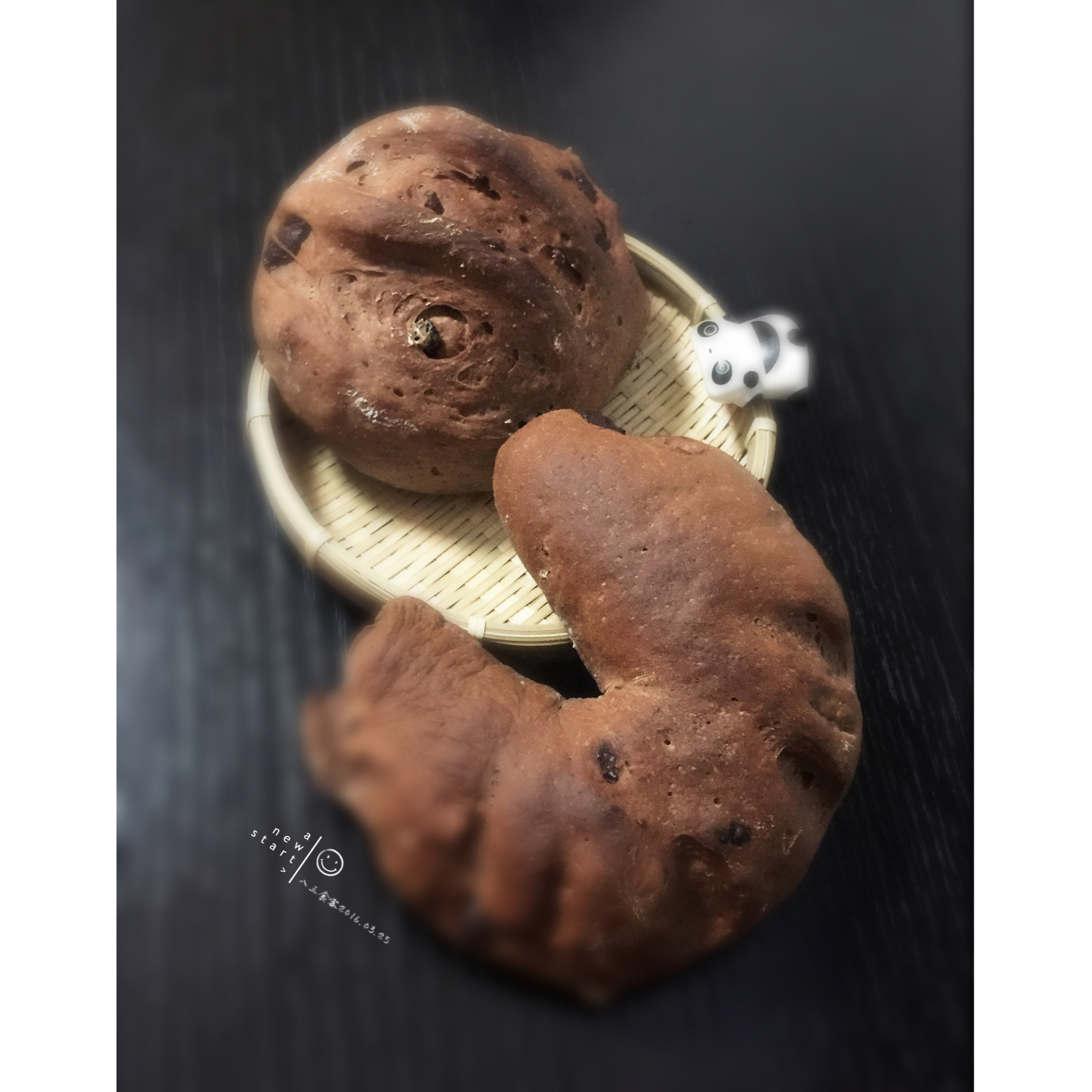 全麦巧克力豆软欧