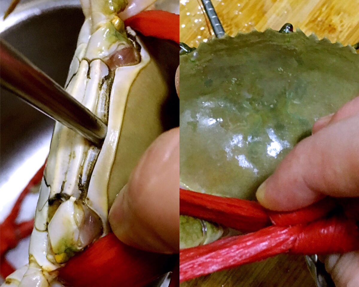 同安煎蟹及处理螃蟹的方法的做法 步骤1