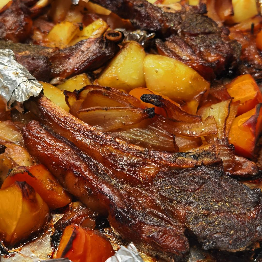 超好吃的烤羊排烤箱版