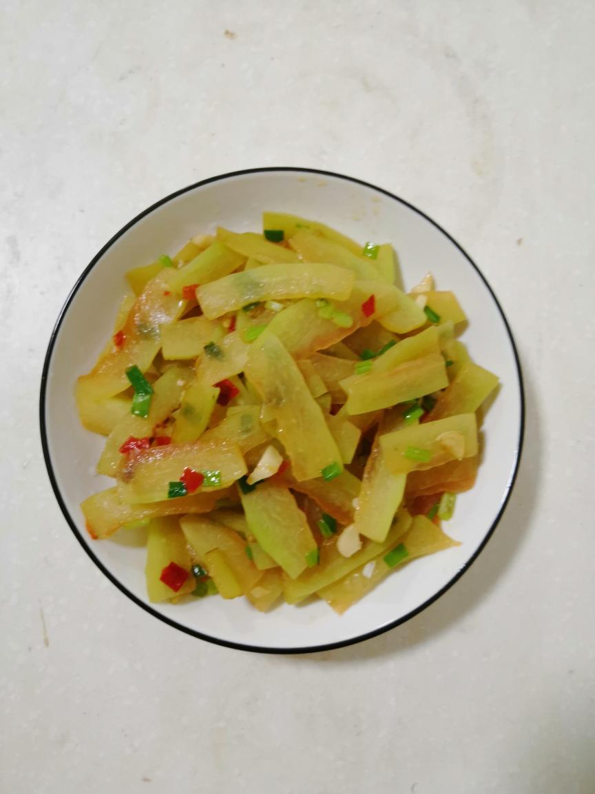 清炒西瓜皮