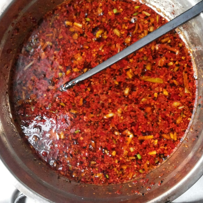 蓝之梦-1做的红油辣椒