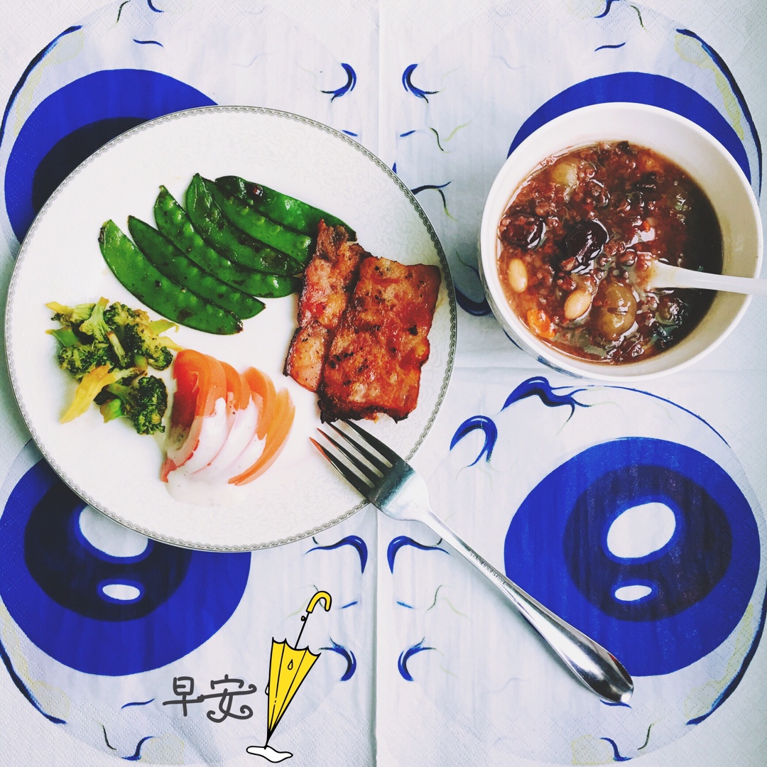 红小豆花生红枣粥