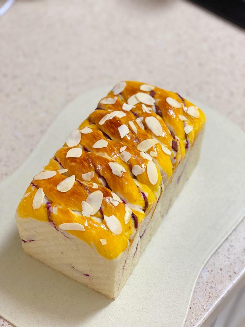 紫薯手撕吐司❗简单又好看的整形手法