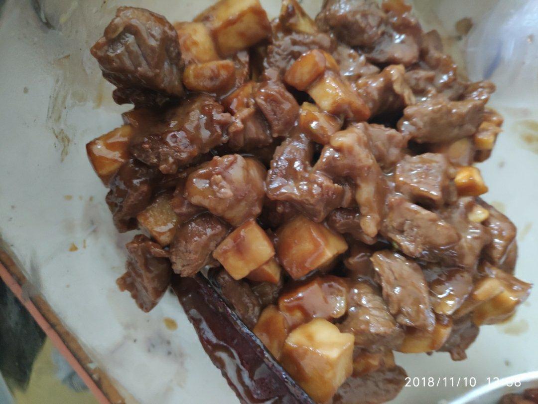 黑椒杏鲍菇牛肉粒