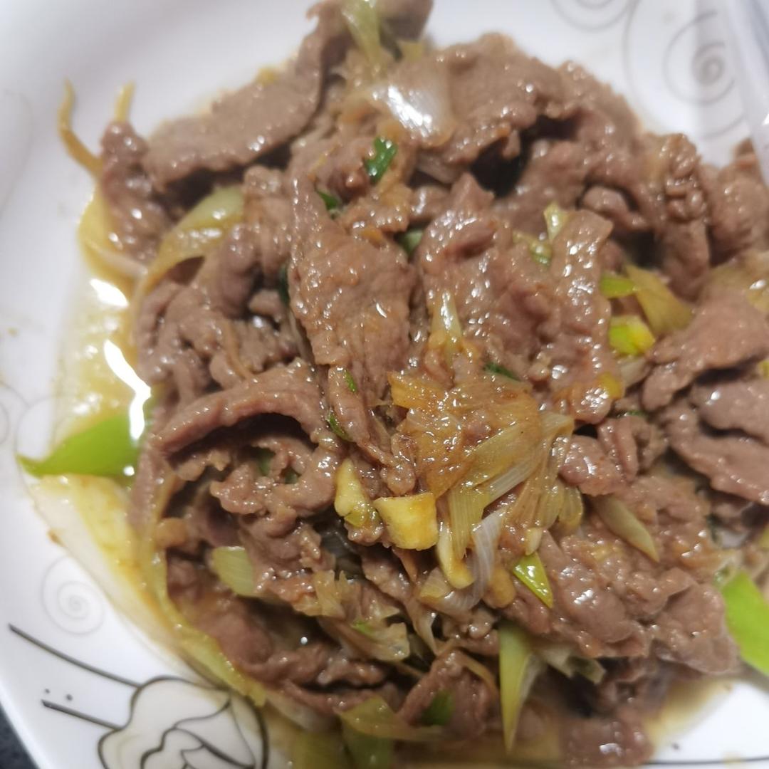 葱爆牛肉，牛肉鲜嫩是关键