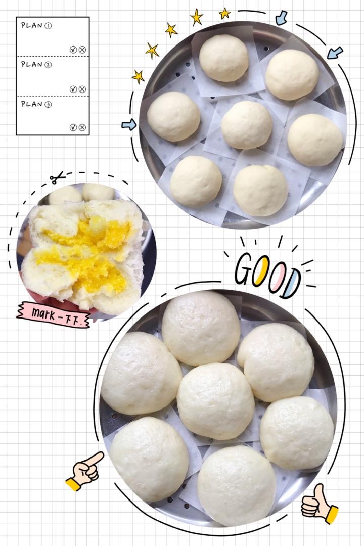 奶黄馅儿和奶黄包