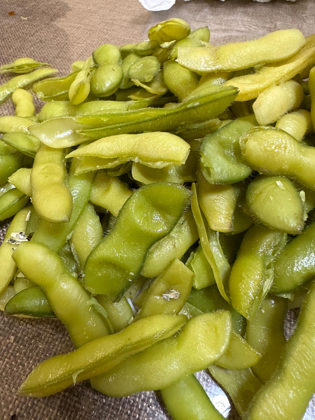 煮毛豆—不会变色版