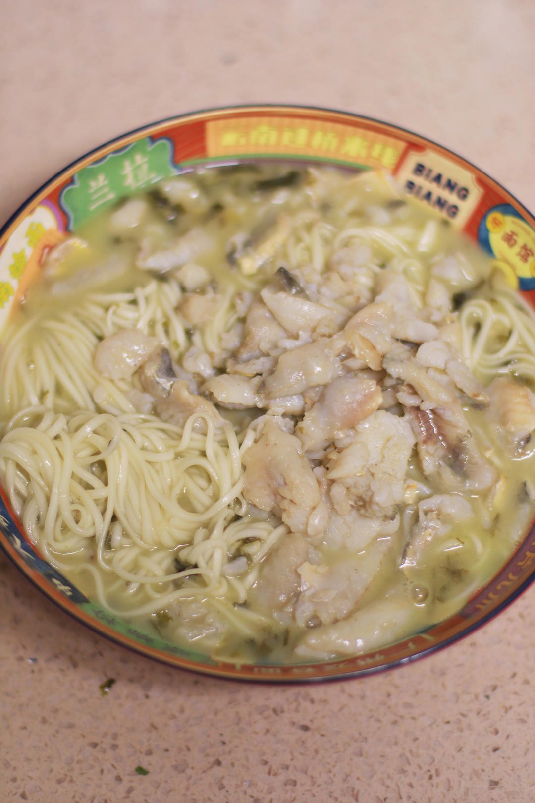 黄鱼面一碗，活儿越细，越鲜美。