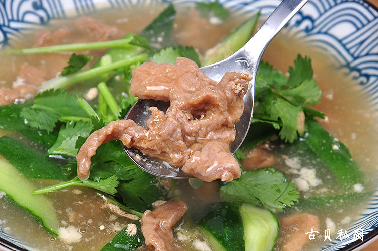 【青瓜肉羹汤的做法步骤图，青瓜肉羹汤怎么做好吃】古贝私厨_下厨房