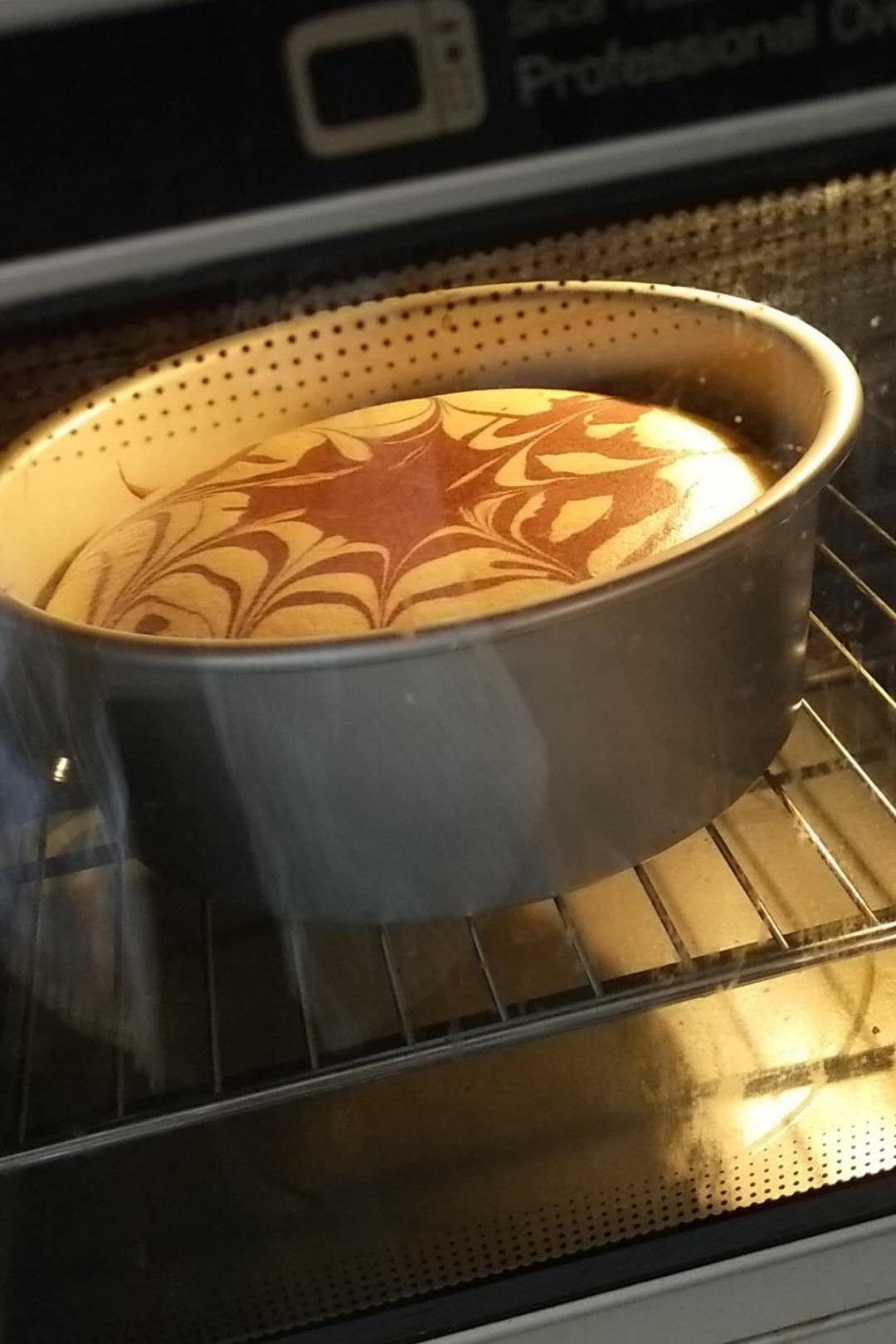 斑马纹戚风蛋糕
