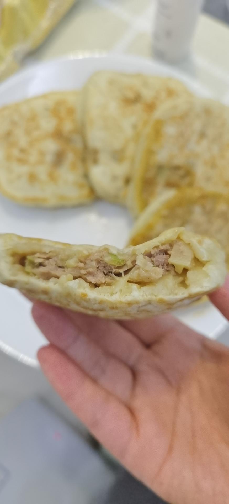 超喧软的馅饼，冷了也不会变硬，全程不用揉面